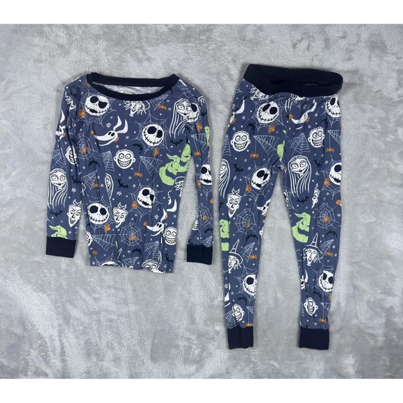 Disney Nightmare Before Christmas Pajama Set Kids 3T Halloween Jack Skellington - Picture 1 of 4